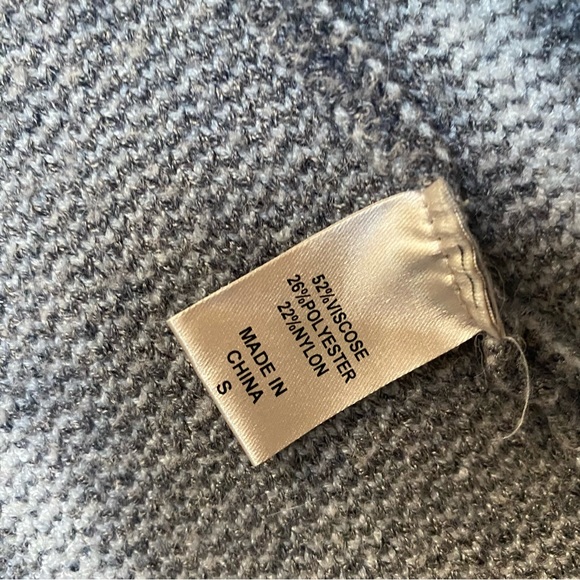 BKE Buckle Gray Stripe Open Front Knit Cardigan Duster Sweater Size small - Picture 3 of 6